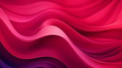 Obraz premium Cherry Red and Plum Fluid Color Waves Abstract Pattern