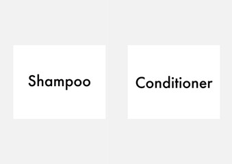 Shampoo and Conditioner labels, Futura