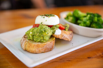 Avocado Egg Open faced Sandwich