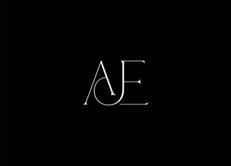 AE  initial logo design and creative logo