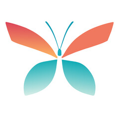 Abstract Butterfly Geometric Shape Graphics illustration