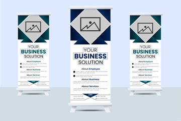 Fototapeta premium modern template , corporate banner , marketing roll up banner , business roll up banner ,
