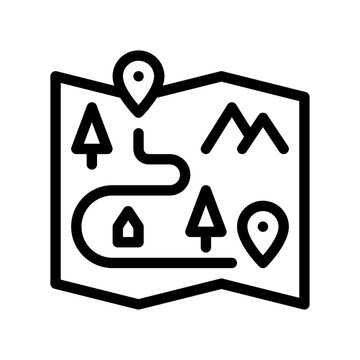 black map with location markers clip art preview