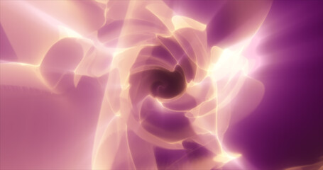 Abstract futuristic background of purple glowing energy waves and hi-tech magic lines