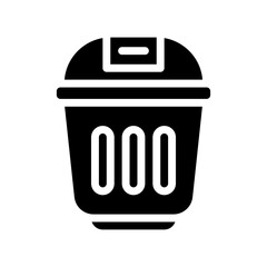 trash glyph icon