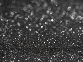 black bokeh background christmas concept