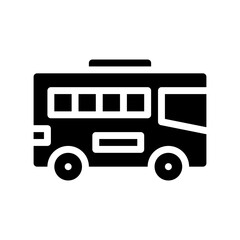bus glyph icon
