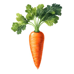 Fresh carrot on a white background - obrazy, fototapety, plakaty