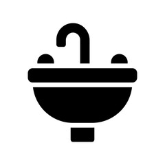 sink glyph icon