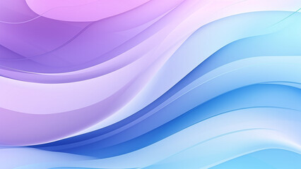 Fototapeta premium Sky Blue and Lavender Fluid Color Waves Abstract Pattern