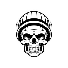 cool skull beanie, Hipster Skull Simple Wearing , Cute Skull Caps Cartoon Vector Icon Illustration. Fashion Object Icon Concept Isolated Premium Vector. Flat Cartoon Style