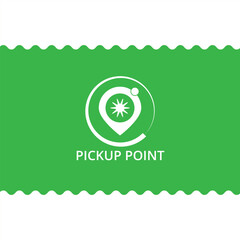 Location icon map address pickup point logo design