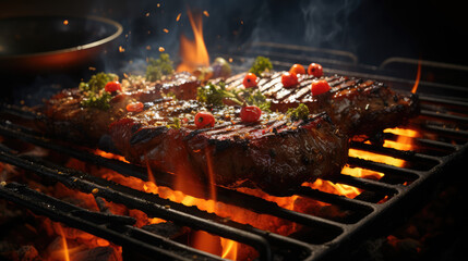 barbecue on the grill