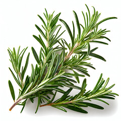 Fototapeta premium Fresh rosemary isolated on a white