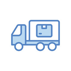 Truck icon isolate white background vector stock illustration