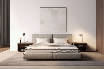 Tranquil and Chic Bedroom Oasis with Modern Minimalist Design
