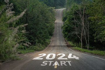 Happy new year 2024,2024 symbolizes the start of the new year. The letter start new year 2024 on...