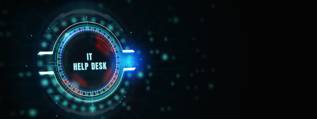 IT consultant presenting tag cloud about information technology. 3d illustration