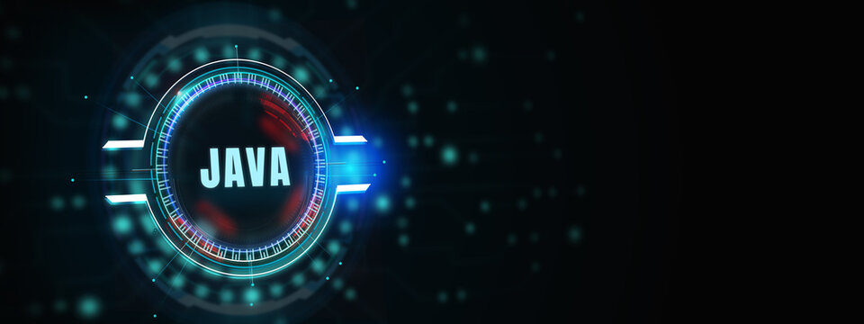 Software, web development, programming concept. Programming languages java and program. Software development. 3d illustration