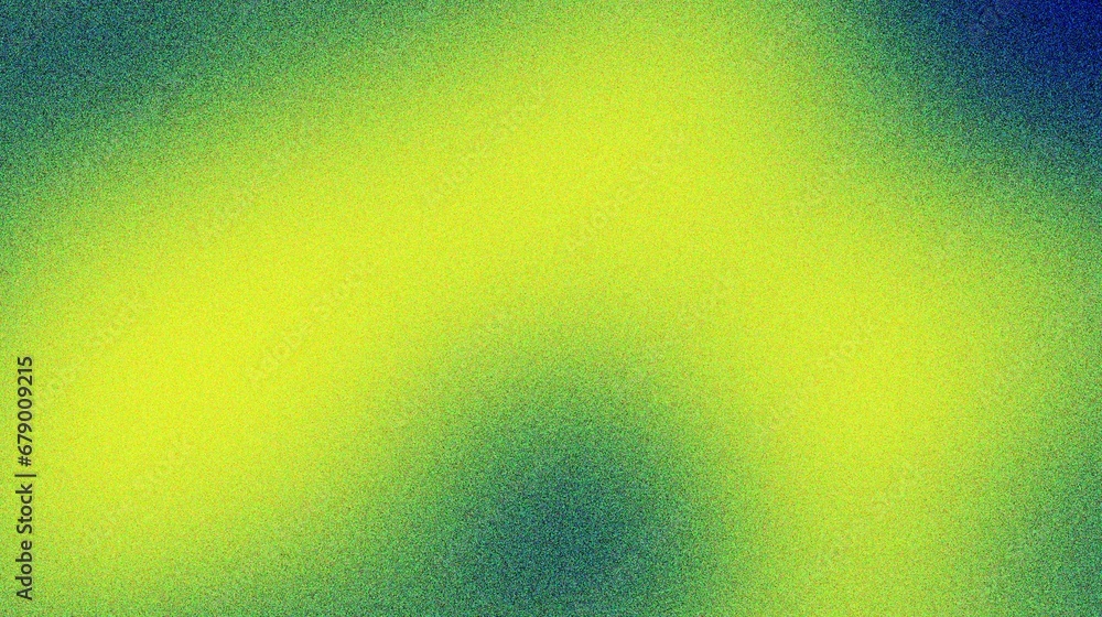 Wall mural blue and yellow abstract grainy gradient background with noise texture for header poster banner back