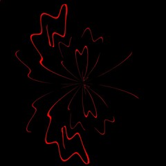 red and black fractal illustration 