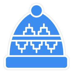 Vector Design Winter Hat Icon Style