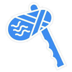 Vector Design Stone Axe Icon Style