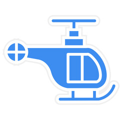 Vector Design Helicopter Icon Style