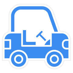 Vector Design Golf Cart Icon Style