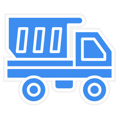 Vector Design Dump Truck Icon Style