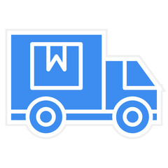 Vector Design Cargo Truck Icon Style