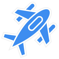 Vector Design Airplane Icon Style