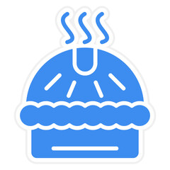 Vector Design Apple Pie Icon Style