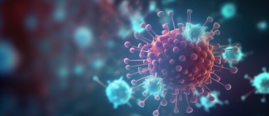 A virus containing many particles.