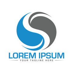 Naklejka premium S Letter Logo Design Unique and Modern Logo Design