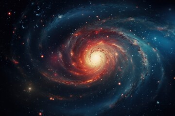 Spiral Galaxy in Space.