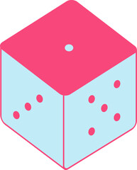 1-face up dice
