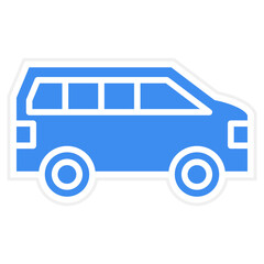 Vector Design Minivan Icon Style