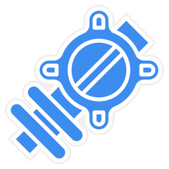 Obraz premium Vector Design Throttle Plate Icon Style