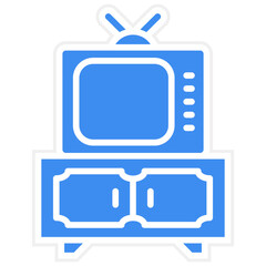 Vector Design TV Stand Icon Style