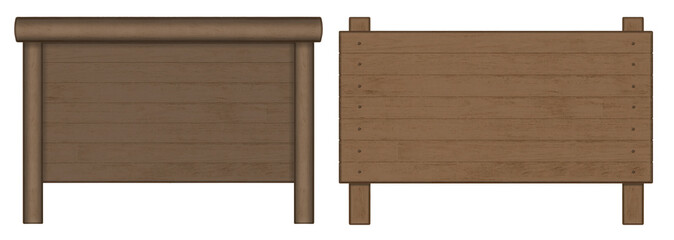 ブラウンの木の看板　セット