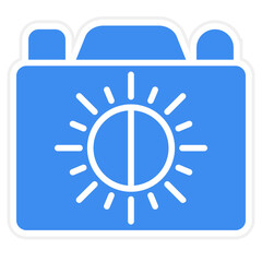 Vector Design Camera Brightness Icon Style