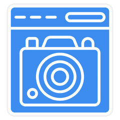 Vector Design Camera Website Icon Style