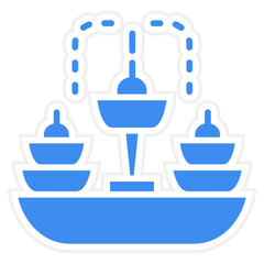 Vector Design Fountain Icon Style