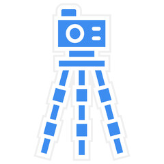 Vector Design Camera Tripod Icon Style