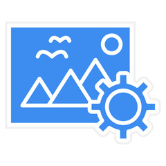 Vector Design Image Correction Icon Style