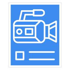 Vector Design Movie Poster Icon Style