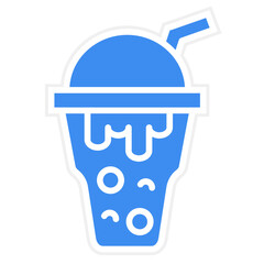Vector Design Bubble Tea Icon Style