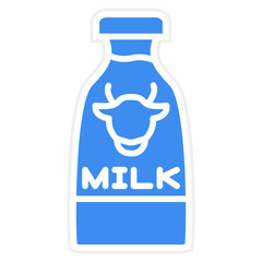 Vector Design Milk Bottle Icon Style