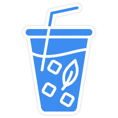 Vector Design Ice Tea Icon Style